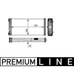 Wärmetauscher, Innenraumheizung MAHLE AH 117 000P