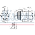Compressor airconditioning NISSENS NIS 890598