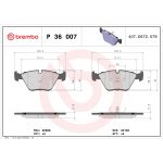 Bromsbeläggssats, skivbroms BREMBO P 36 007