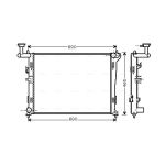 Motorkühler AVA COOLING HYA2179
