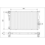 Motorradiateur  VALEO 701162