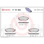 Bromsbeläggssats BREMBO P 10 054, fram