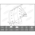 Juego de zapatas de freno, freno de tambor BERAL KBL19786.1-1560