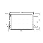 Radiateur moteur AVA COOLING FDA2396
