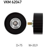 Rouleau de renvoi/guide, courroie à nervures en V SKF VKM 62047