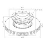 Disque de frein PETERS 016.663-00A