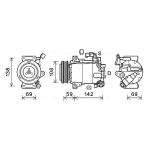 Airco-compressor AVA COOLING FDAK603