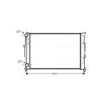 Motorradiateur  AVA COOLING AI2189