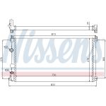 Radiador, refrigeración de motor NISSENS 63819