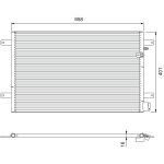 Kondensator, Klimaanlage VALEO 814004