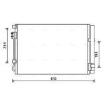 Condensator, airconditioning AVA COOLING HY5269D