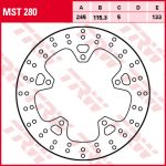 Disco de freno TRW MST280, 1 Pieza
