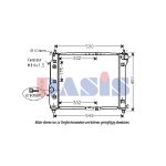 Radiateur moteur AKS DASIS 510069N