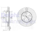 Bremsscheiben DELPHI BG3755C vorne, belüftet, 2 Stück