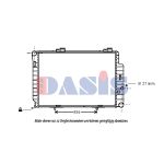 Radiateur moteur AKS DASIS 122040N