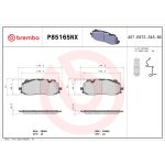 Kit de plaquettes de frein, frein à disque XTRA LINE - Ceramic BREMBO P85165NX