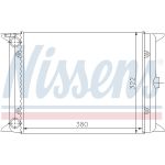 Radiador, refrigeración del motor NISSENS 65140