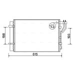 Condensator, airconditioning AVA COOLING KA5206D