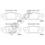 Bremsbelagsatz BRECK 22434 00 704 00