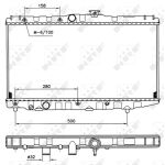 Jäähdytin, moottorin jäähdytys NRF 507581