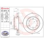 Bromsskiva BREMBO 09.N372.10, 1 Stycke