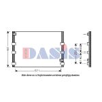 Condenseur (climatisation) AKS DASIS 212019N
