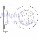 Remschijf DELPHI BG4791C terug, compleet, 2 stuk