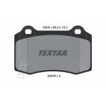 Kit de plaquettes de frein, frein à disque TEXTAR 2407601, Arrière