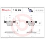 Jeu de plaquettes de frein BREMBO P 06 072