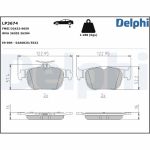 Bromsbeläggssats DELPHI LP3674, bak