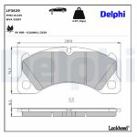 Bromsbeläggssats DELPHI LP3629, fram