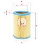 Luftfilter SOFIMA S 7252 A