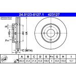 Disque de frein ATE 24.0123-0127.1