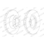 Remschijf FERODO FCR214A