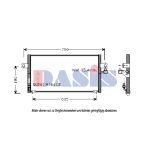Condensator, airconditioning AKS DASIS 072010N
