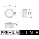 Ventilateur d'habitacle MAHLE AB 443 000P