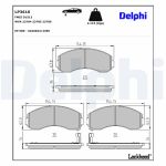 Bremsbelagsatz DELPHI LP3616, Vorne