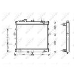 Radiator, motorkoeling NRF 53831