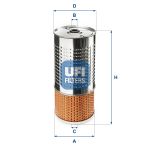 Filtro olio UFI 25.499.00