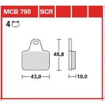 Jeu de garnitures de frein TRW MCB790SCR Keine Strassenzulassung