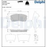 Bremsbelagsatz DELPHI LP2069, Vorne