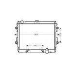 Radiateur moteur AVA COOLING TO2491