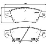Levyjarrun jarrupalasarja BREMBO P 56 080
