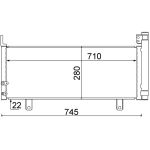 Condensator, airconditioning MAHLE AC 639 000S
