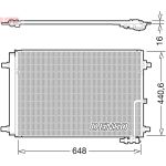 Kondensator, Klimaanlage DENSO DCN02022