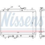 Radiatore, raffreddamento motore NISSENS 64176