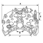 Rectificador, generador HC-CARGO F 032 139 921