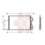 Condensator, airconditioning VAN WEZEL 18005259
