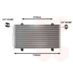Condensator, airconditioning VAN WEZEL 43005278