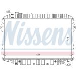 Radiador, refrigeración del motor NISSENS 64861